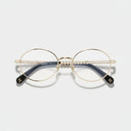  Chanel Oval Metal & Imitation Pearl Optical Frames Glasses CH2228H