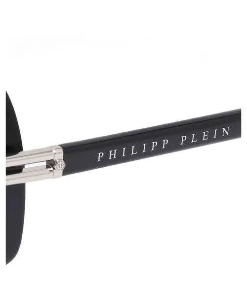 Philipp Plein Men's SPP109M Black / Silver Sunglasses