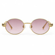 Cartier Panthère de C Women Round Pink Gradient Sunglasses