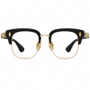 Chrome Hearts Unisex Evagilist Black & Gold Gothic Eyewear
