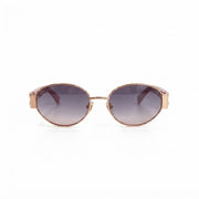 Chanel Women Oval Frame Pink Sunglasses