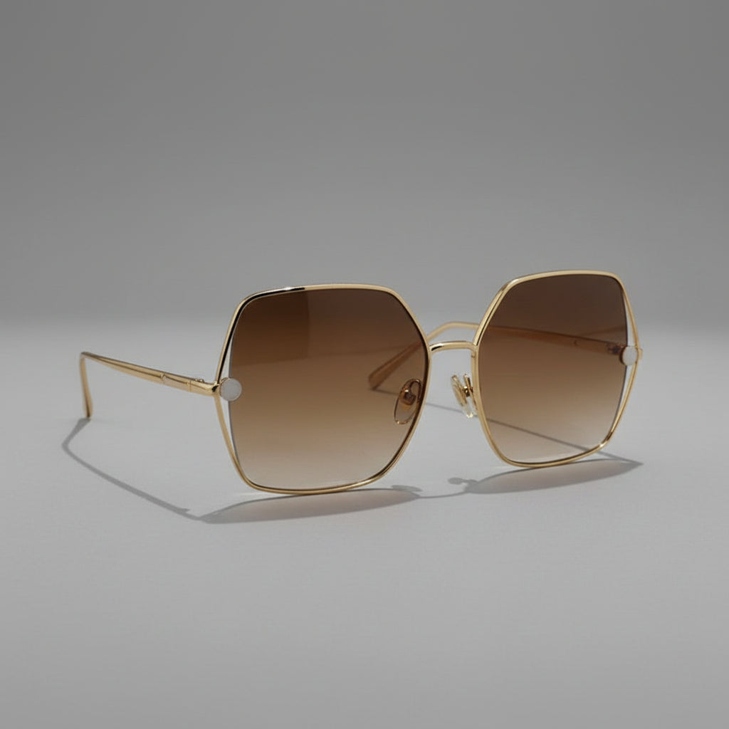 Louis Vuitton Women Square Frame Desert Brown Sunglasses