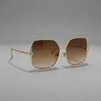 Louis Vuitton Women Square Frame Desert Brown Sunglasses