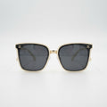 Chanel Women Classic Square Acetate Polarized Rhinestone Chanel Logo White Sunglasses