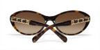 Chanel Women Brown/Gold Gradient Chain Sunglasses