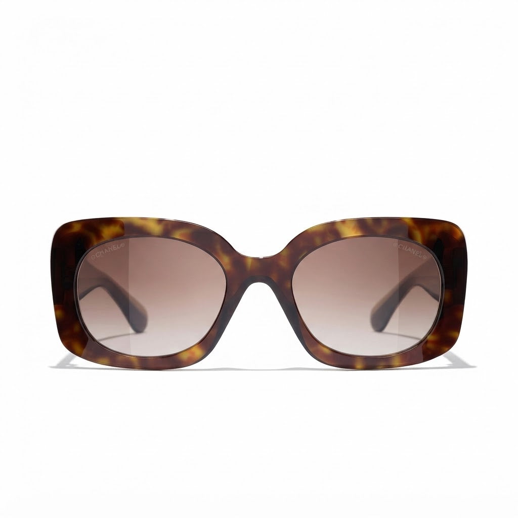 Chanel Women Square Brown  Sunglasses 