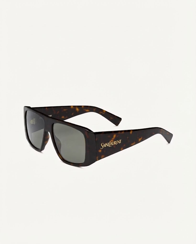 Saint Laurent Women SL 832 Dark Havana and Grey Sunglasses