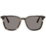 Miu Miu Women Square Striped Loden Tortoise / Dark Grey Sunglasses