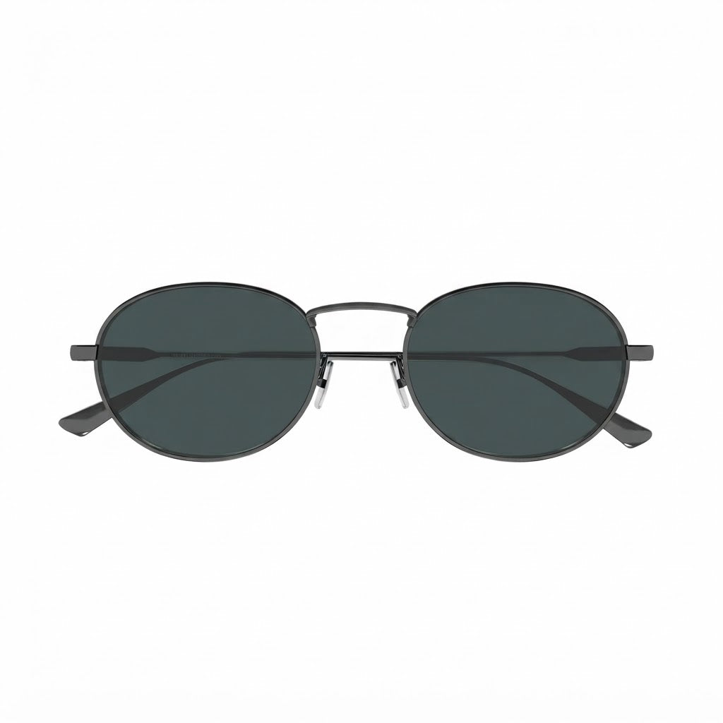 Saint Laurent Unisex SL 799 004 Ruthenium Oval Sunglasses