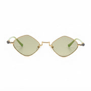 Chrome Hearts Diamond Dog 2156 Unisex Matte Green & Gold Diamond Sunglasses