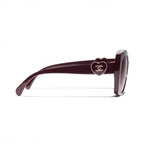 Chanel Women Square Red Sunglasses