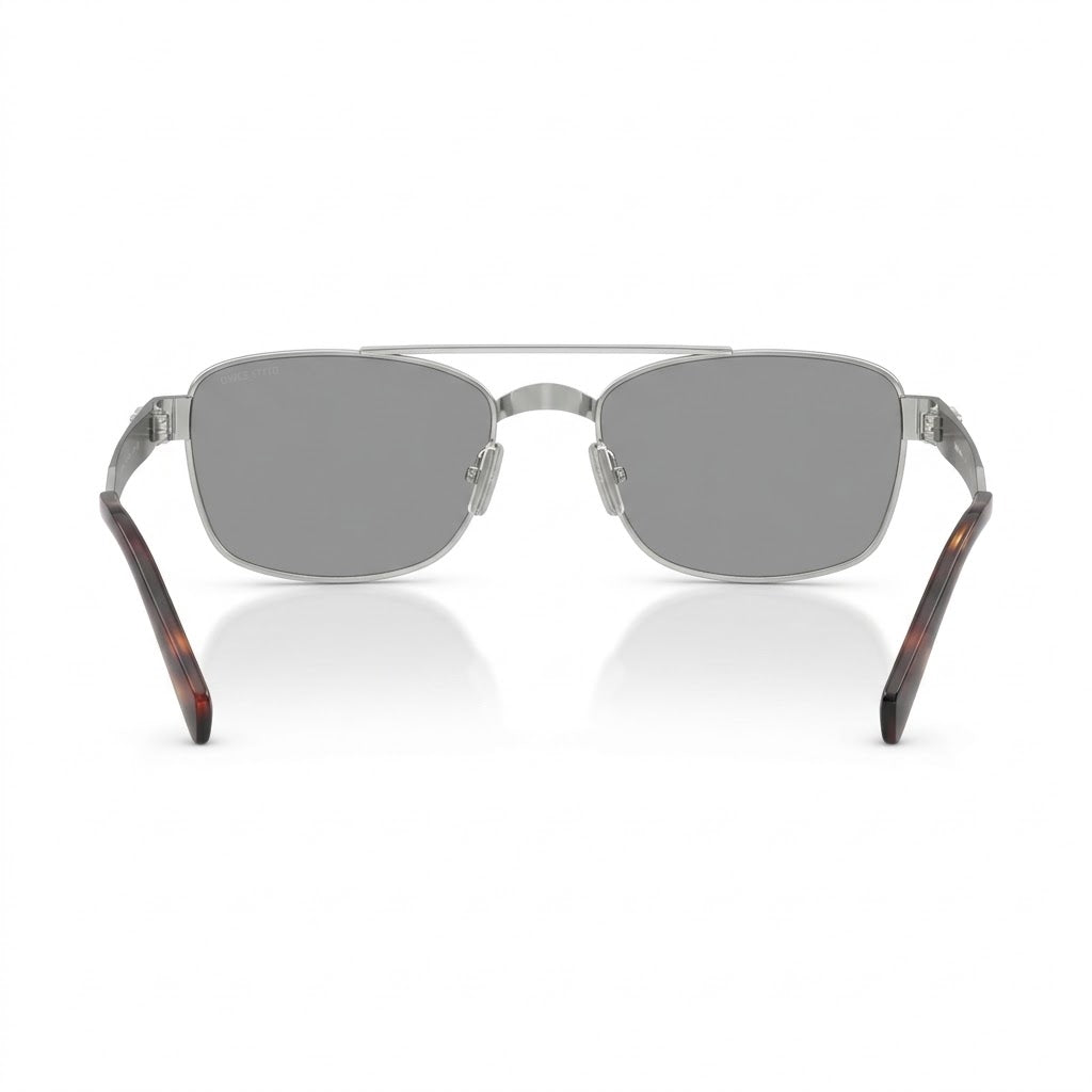 Miu Miu Women / Unisex Double-Bridge Silver / Grey Sunglasses