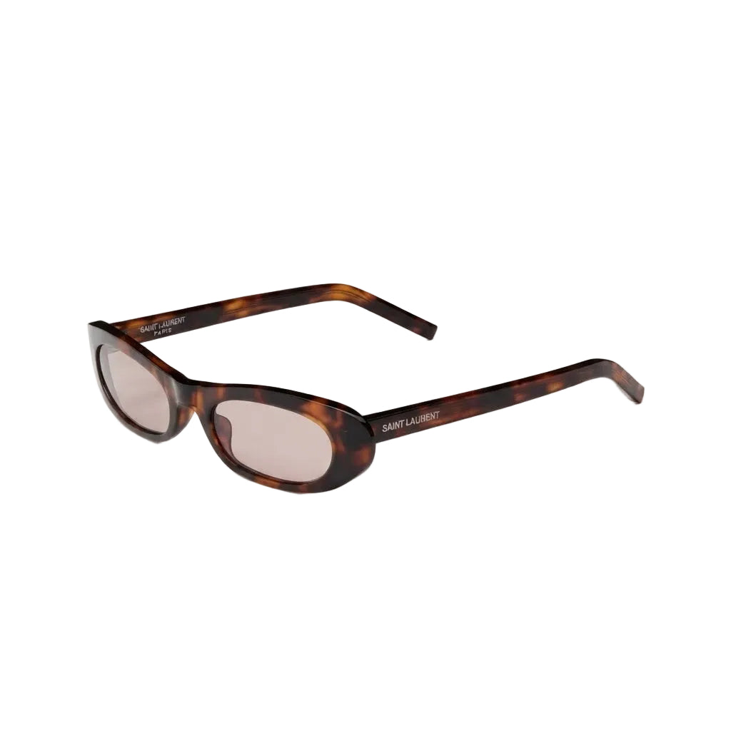 Saint Laurent Women SL 557 Shade Spotted Havana and Brown Sunglasses
