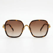 Miu Miu MU7417S Women Square Tortoise / Gold / Brown Gradient Sunglasses