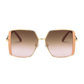 Louis Vuitton Women Square Frame Satin Brown Sunglasses