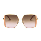 Louis Vuitton Women Square Frame Satin Brown Sunglasses