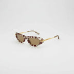 Chanel Women Oval Panto Frame Brown Sunglasses