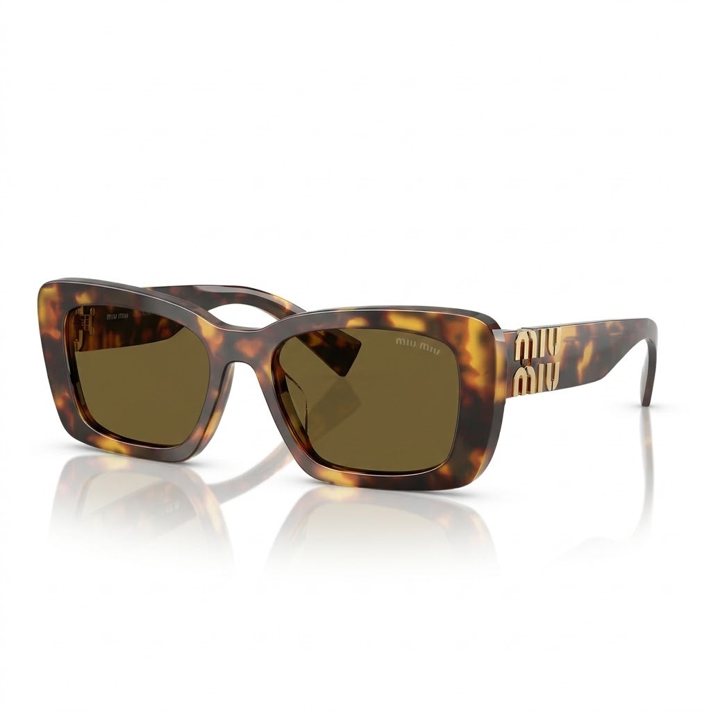 Miu Miu Women Glimpse Honey Havana / Dark Brown Sunglasses