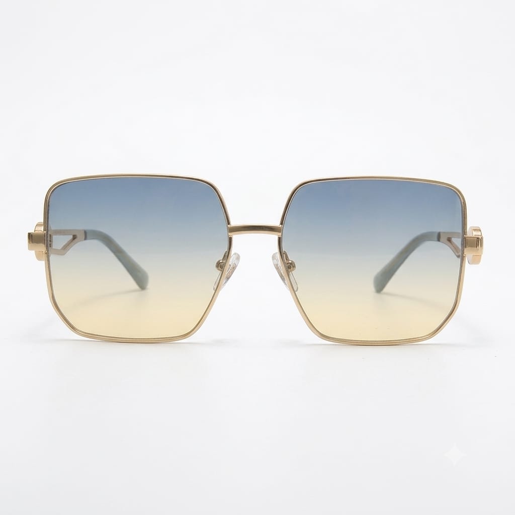 Chanel Women Metal Square Frame Grey Sunglasses