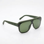 Louis Vuitton Waimea Mask Round Transparent Tinted Olive Green Sunglasses