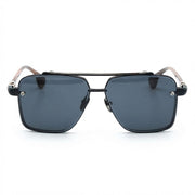 Chrome Hearts GHO 1403 Unisex Black & Grey Monochromatic Square Sunglasses