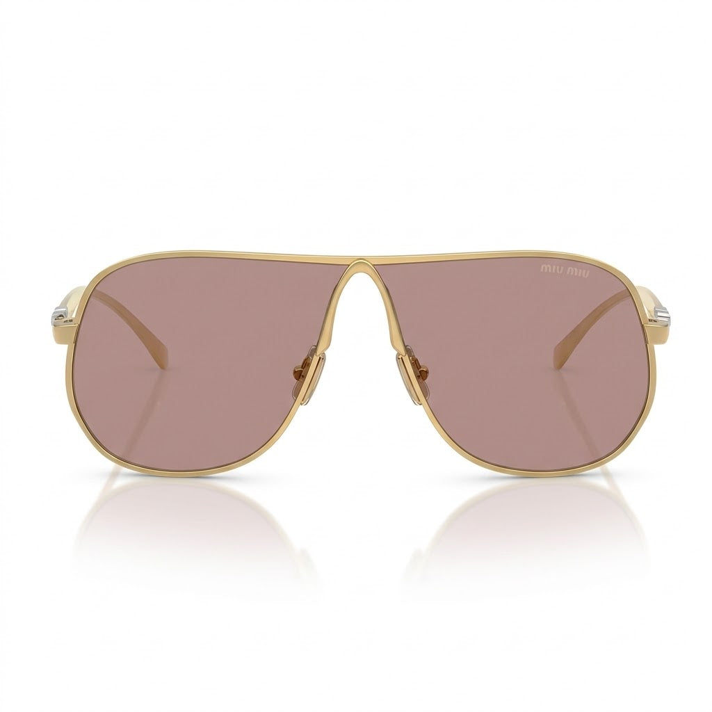Miu Miu Women MU A56S Pilot Gold / Violet Sunglasses