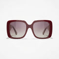 Chanel Women Square Red & Gold Jewel Sunglasses
