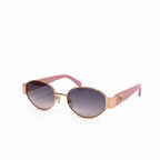 Chanel Women Oval Frame Pink Sunglasses