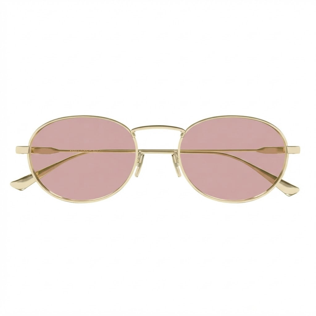 Saint Laurent Unisex SL 799 006  Oval Gold Pink Sunglasses