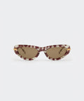 Chanel Women Oval Panto Frame Brown Sunglasses