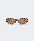 Chanel Women Oval Panto Frame Brown Sunglasses