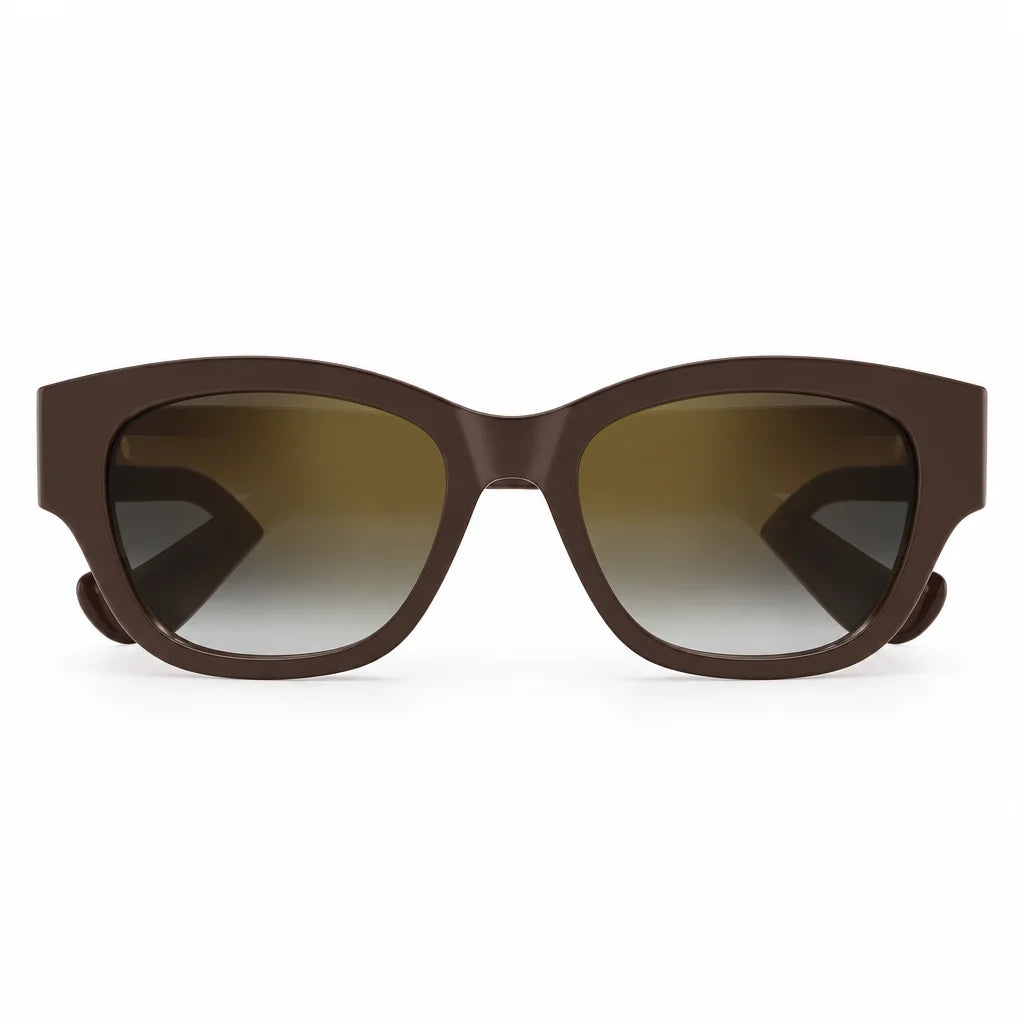 Cartier Panthère de C Motif Square Women Brown Sunglasses