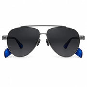 Chrome Hearts Unisex Aviator Blue Temples Grey Sunglasses