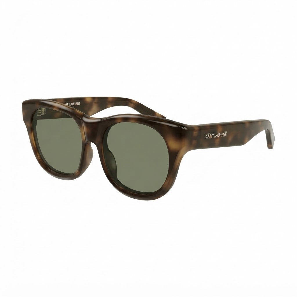 Saint Laurent Women SL 815 ROMY Havana / Green Sunglasses