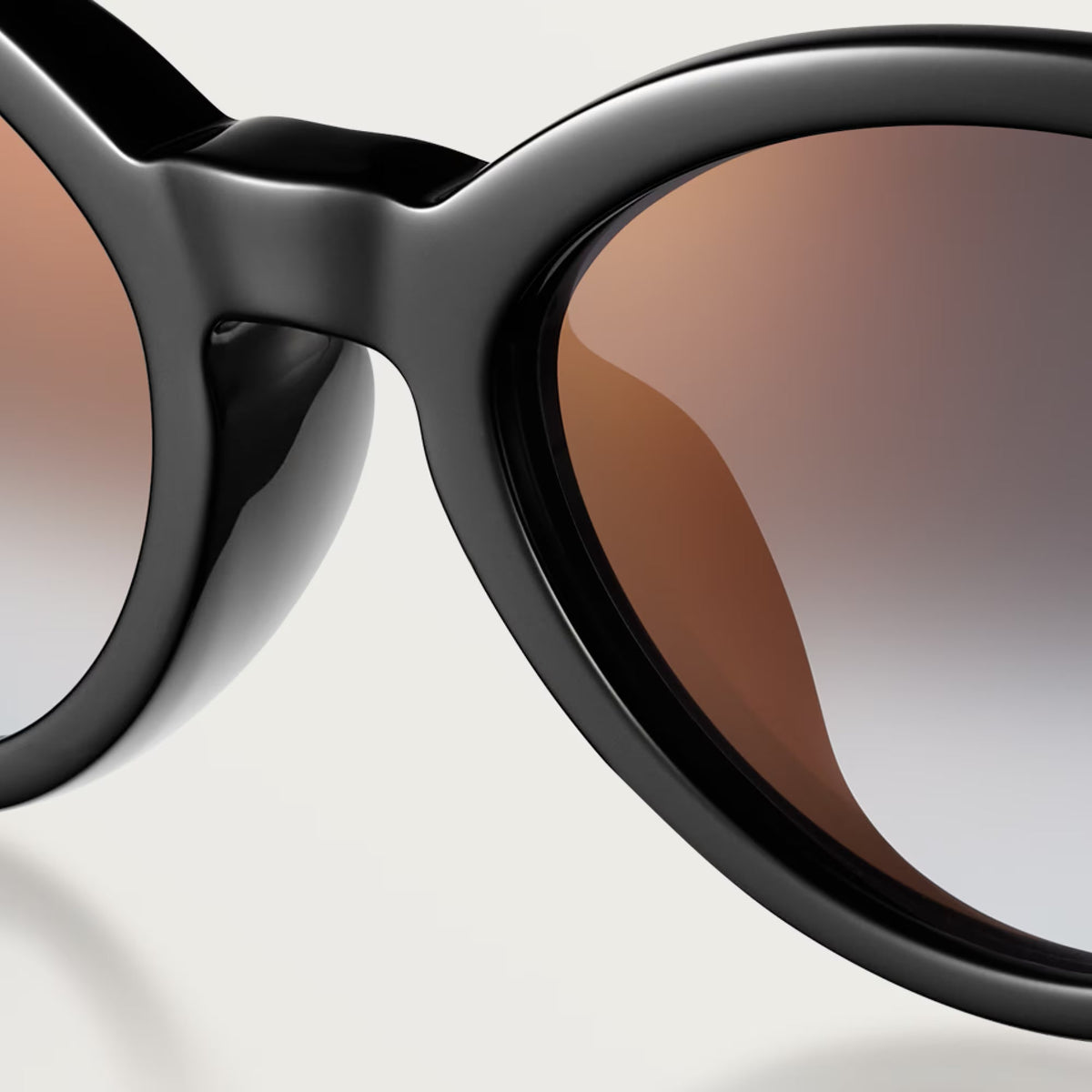 Cartier Panthère de Cat-Eye Women Grey Gradient Sunglasses
