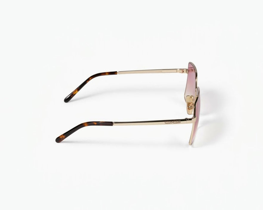 Miu Miu Runway SMUC53 Women Pale Gold / Peony Bio Gradient Sunglasses