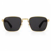 Cartier Première De Cartier Men Square Wood Temples Black Sunglasses