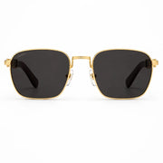 Cartier Première De Cartier Men Square Red Wood Temples Grey Sunglasses