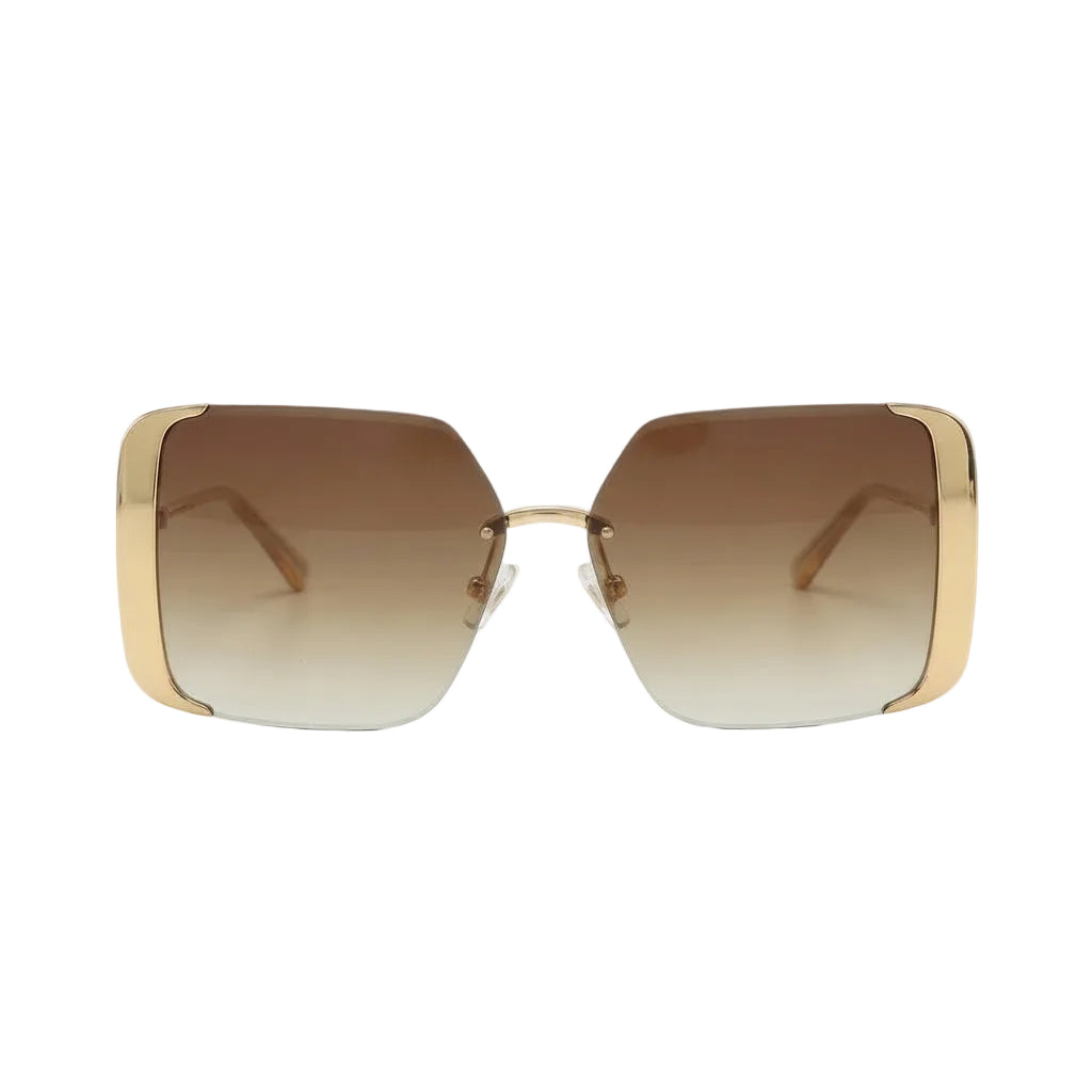 Louis Vuitton Women Square Frame Satin Yellow Sunglasses