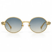 Cartier Panthère de C Women Round Blue-Yellow Gradient Sunglasses