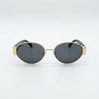Chanel Women Oval Frame Black Sunglasses