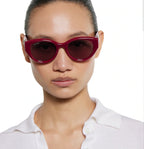 Gucci Women Low Nose Bridge Fit Red Sunglasses