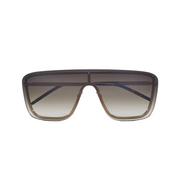Saint Laurent SL 364 Men Shield Brown Gold Sunglasses