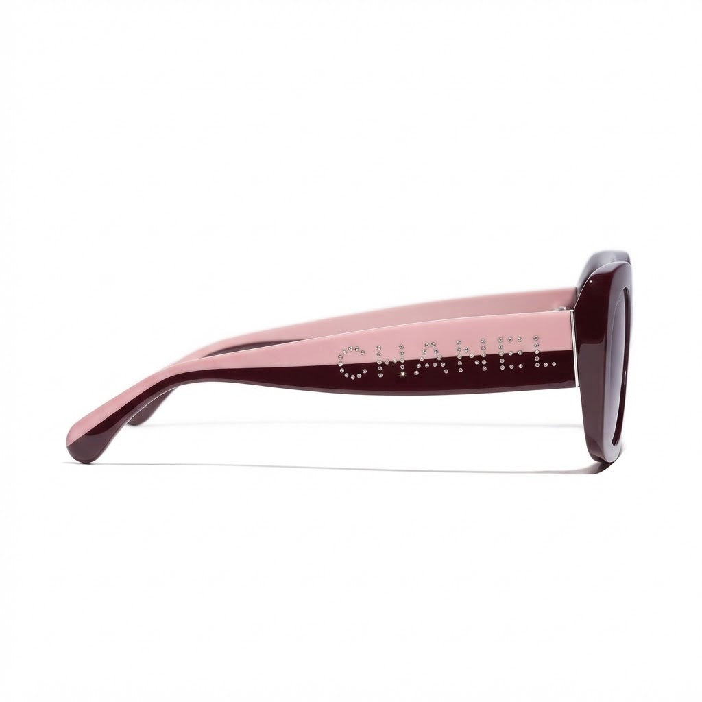Chanel Women Square Red Sunglasses