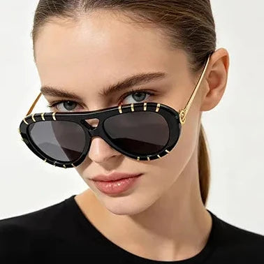Chanel Women CH9207 Aviator Black Sunglasses