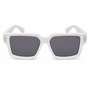 Philipp Plein Men's Square Matte White Sunglasses