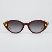 Cartier Panthère de Cartier Women’s Cat-Eye Rich Burgundy Sunglasses