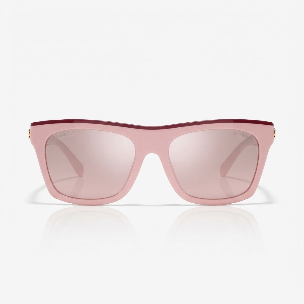 Chanel Women Pink Square Sunglasses