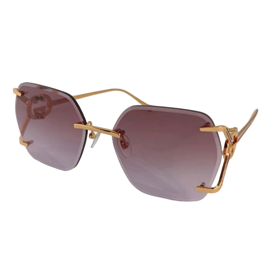 Gucci Women 1980s Pink Sunglasses