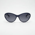 Chanel Women Blue Gold Chain Sunglasses